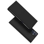 DUX DUCIS Skin Pro-serien PU-læderetui til Samsung Galaxy M54 5G / F54 5G med kortholder, sammenfoldeligt stativ og mobilcover