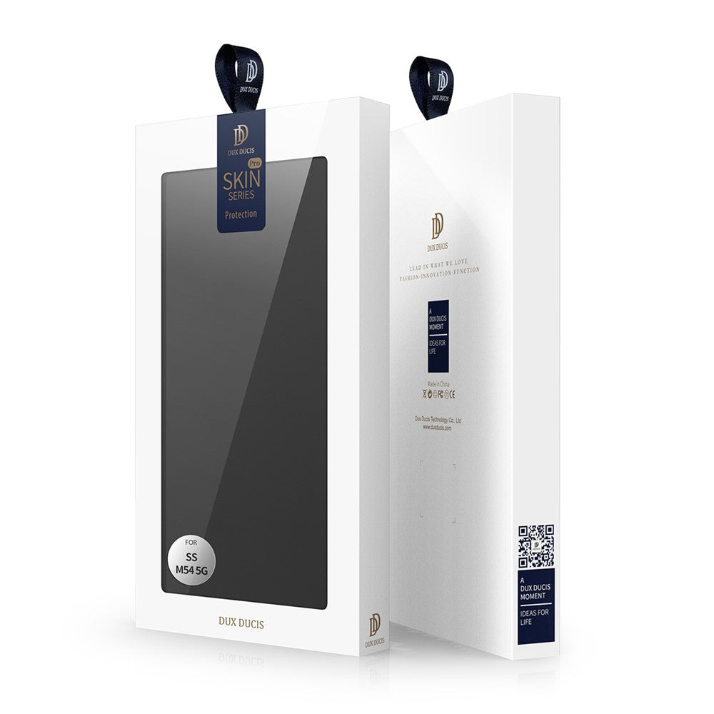 DUX DUCIS Skin Pro-serien PU-læderetui til Samsung Galaxy M54 5G / F54 5G med kortholder, sammenfoldeligt stativ og mobilcover