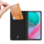 DUX DUCIS Skin Pro-serien PU-læderetui til Samsung Galaxy M54 5G / F54 5G med kortholder, sammenfoldeligt stativ og mobilcover