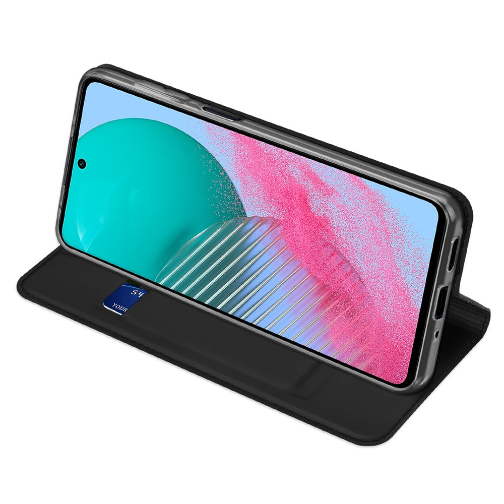DUX DUCIS Skin Pro-serien PU-læderetui til Samsung Galaxy M54 5G / F54 5G med kortholder, sammenfoldeligt stativ og mobilcover