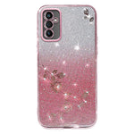 KADEM til Samsung Galaxy M52 5G Rhinestone Blomst Design Telefoncover Gradient Glitter TPU Anti-ridse Cover
