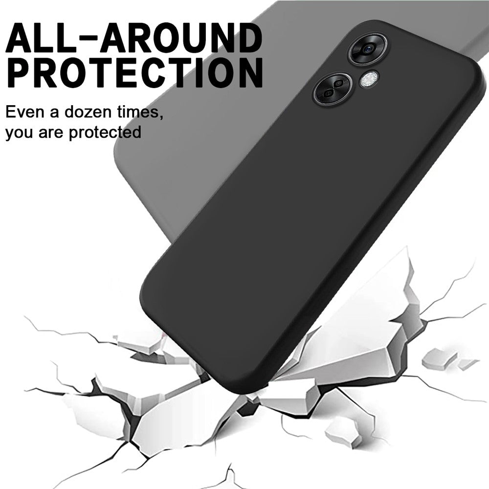 For OnePlus Nord CE 3 Lite 5G / Nord N30 5G Liquid Silicone Back Case Soft Lining Camera Lens Protection Phone Cover