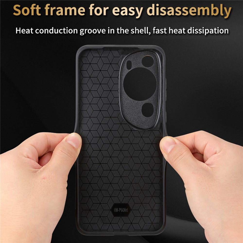 AZNS mobilskal för Huawei P60 Art, mobilskal med tryckt design i PU-läder + TPU-fodral