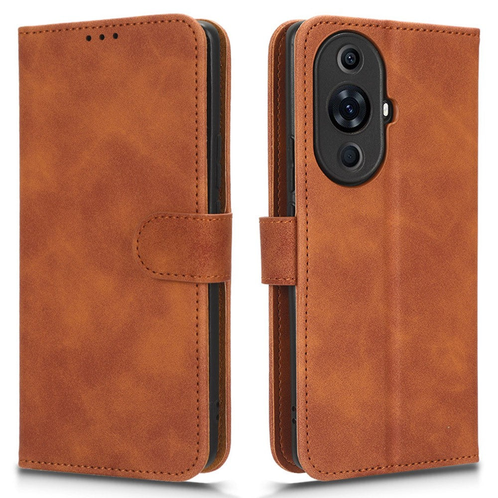 For Huawei nova 11 Pro / nova 11 Ultra Skin-touch PU Leather Phone Cover Wallet Stand Cell Phone Case