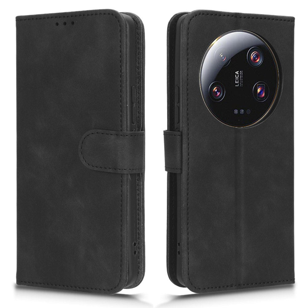 For Xiaomi 13 Ultra Wallet Phone Case Skin-touch Stand PU Leather+TPU Phone Cover