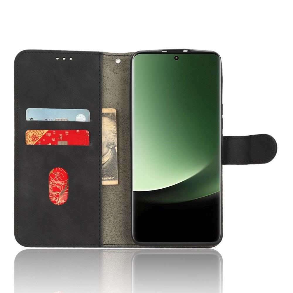 For Xiaomi 13 Ultra Wallet Phone Case Skin-touch Stand PU Leather+TPU Phone Cover