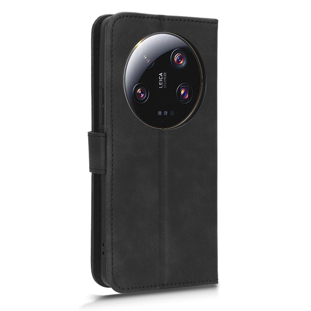 For Xiaomi 13 Ultra Wallet Phone Case Skin-touch Stand PU Leather+TPU Phone Cover