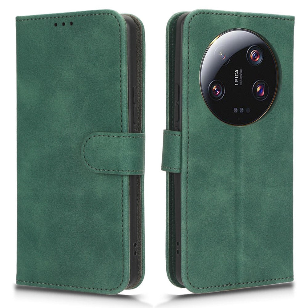 For Xiaomi 13 Ultra Wallet Phone Case Skin-touch Stand PU Leather+TPU Phone Cover