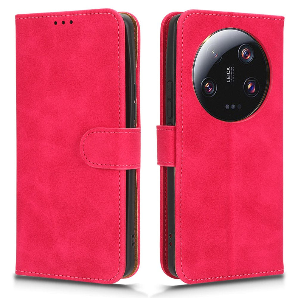 For Xiaomi 13 Ultra Wallet Phone Case Skin-touch Stand PU Leather+TPU Phone Cover