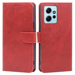 For Xiaomi Redmi Note 12 4G Wallet Phone Case PU Leather Calf Texture Stand Cover
