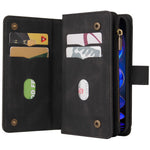 For Xiaomi Redmi Note 12 Pro 5G Zipper Wallet Case with 15 Card Slots and Strap Leather Phone Cover