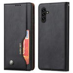Samsung Galaxy A24 4G (162,1 x 77,6 x 8,3 mm) Magnetiskt stängande läderfodral med fällbart stativ, plånboksskydd