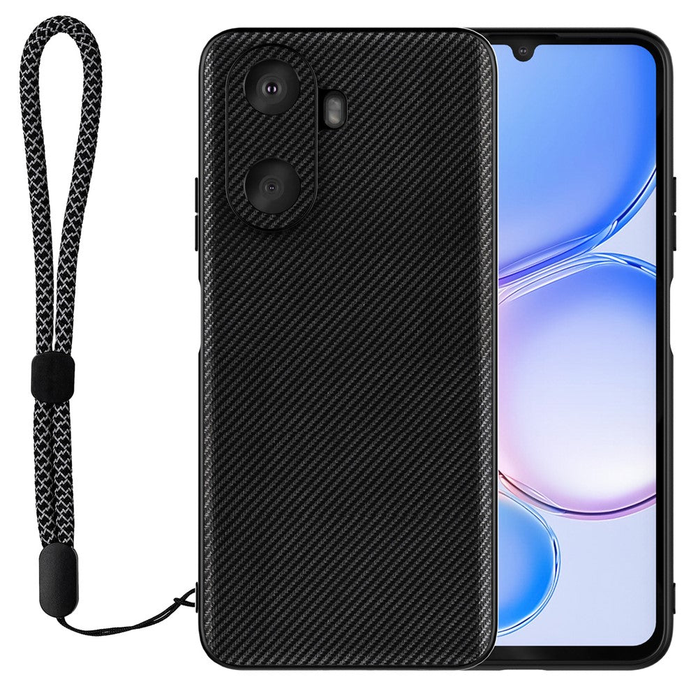 VILI TC Series for Huawei Enjoy 60 Textured Phone Case Anti-drop PU Leather Coated TPU Phone Cover