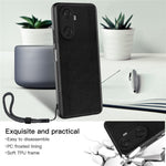 VILI TC Series for Huawei Enjoy 60 Textured Phone Case Anti-drop PU Leather Coated TPU Phone Cover