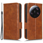 Xiaomi 13 Ultra mobil Plånboksfodral PU-läder Präglat triangelstativfodral