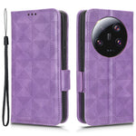 For Xiaomi 13 Ultra Phone Wallet Case PU Leather Imprinted Triangle Stand Cover