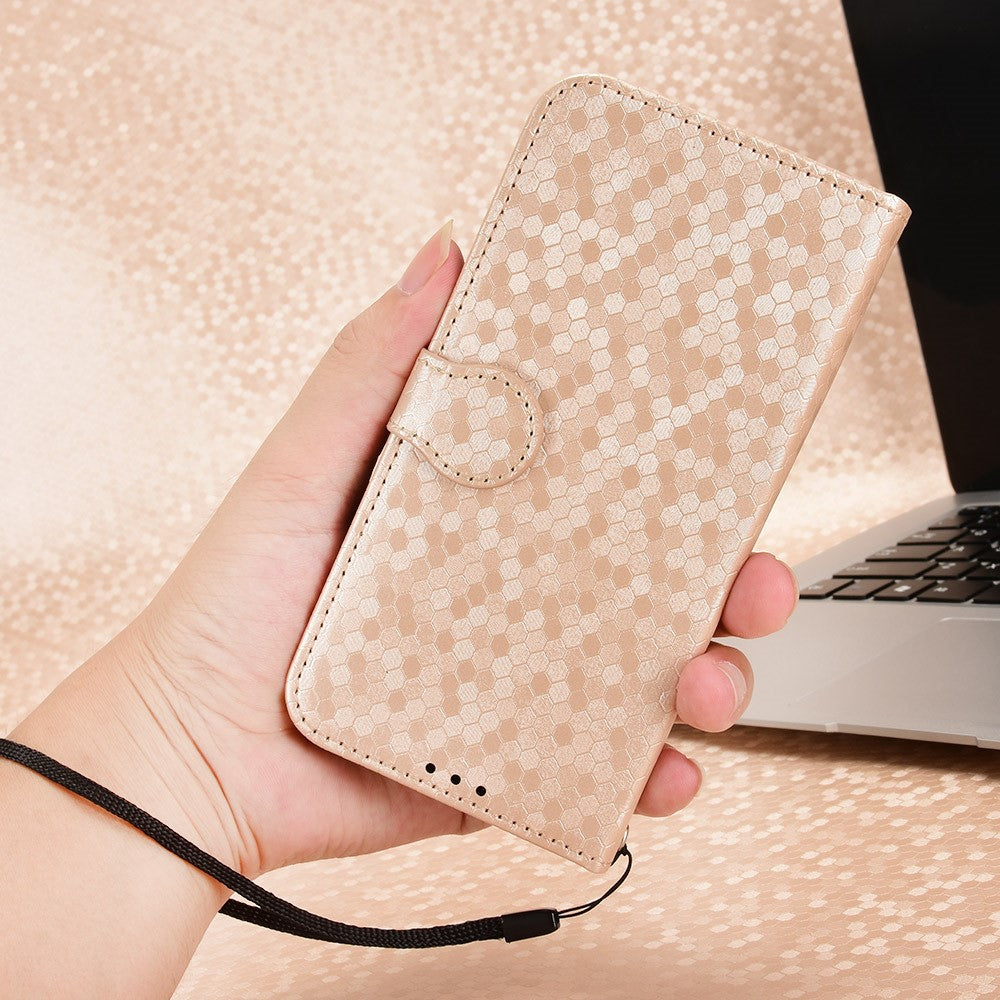 For Xiaomi 13 Ultra Phone Wallet Case PU Leather Stand Dot Pattern Imprinted Phone Cover