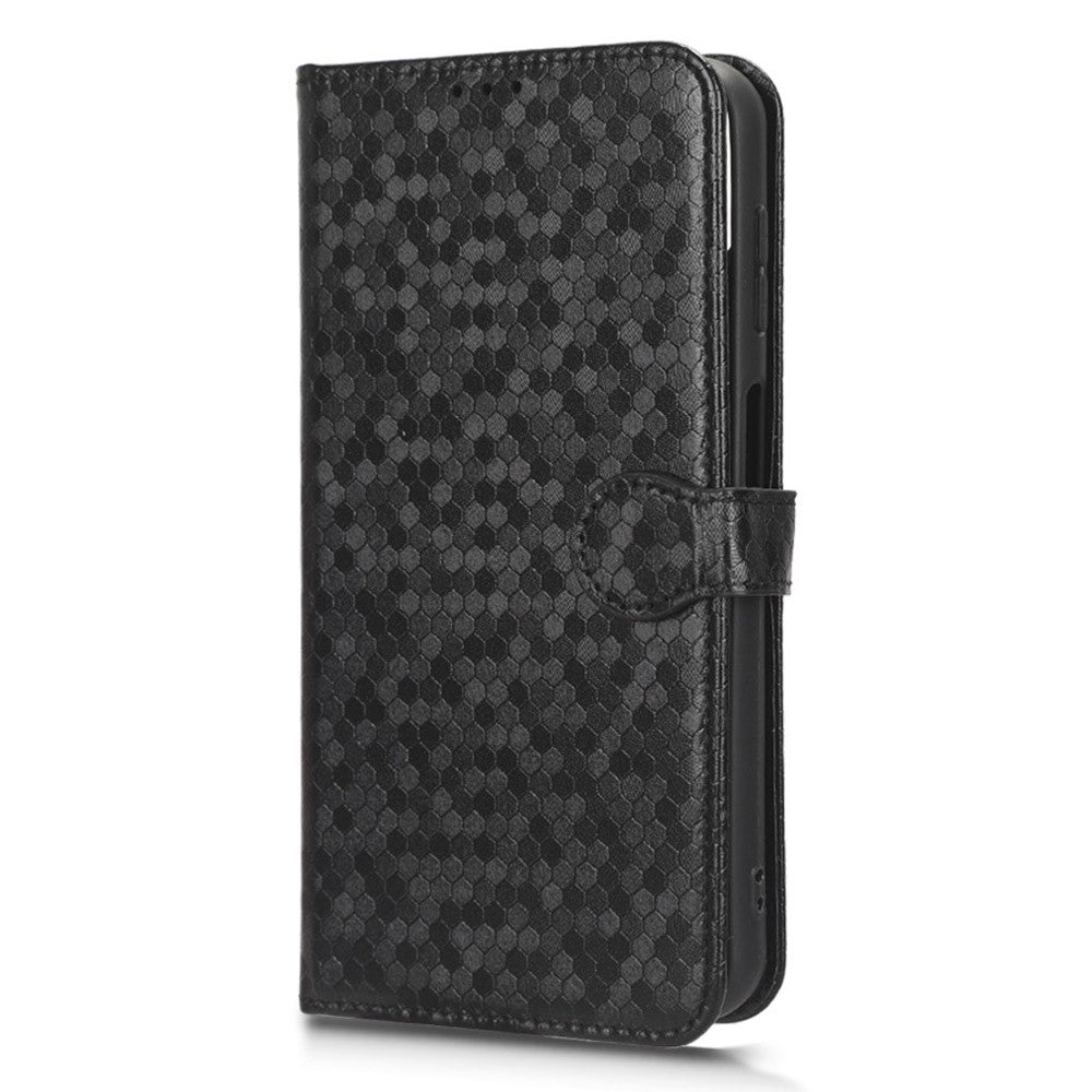 For Samsung Galaxy F14 5G Stand Wallet Phone Case PU Leather Dot Pattern Imprinted Smartphone Cover