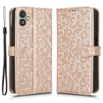 For Samsung Galaxy F14 5G Stand Wallet Phone Case PU Leather Dot Pattern Imprinted Smartphone Cover
