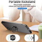 For Samsung Galaxy A54 5G Kickstand Liquid Silicone Phone Case with 2.5D Arc Edge Tempered Glass Screen Film