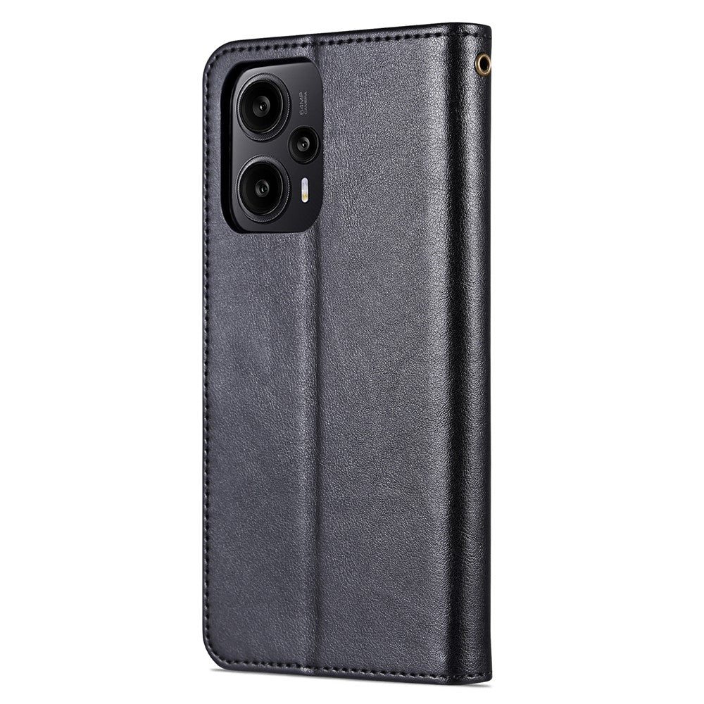 AZNS For Xiaomi Redmi Note 12 Turbo / Poco F5 5G Mobile Phone Case TPU+PU Leather Phone Cover Wallet Phone Shell
