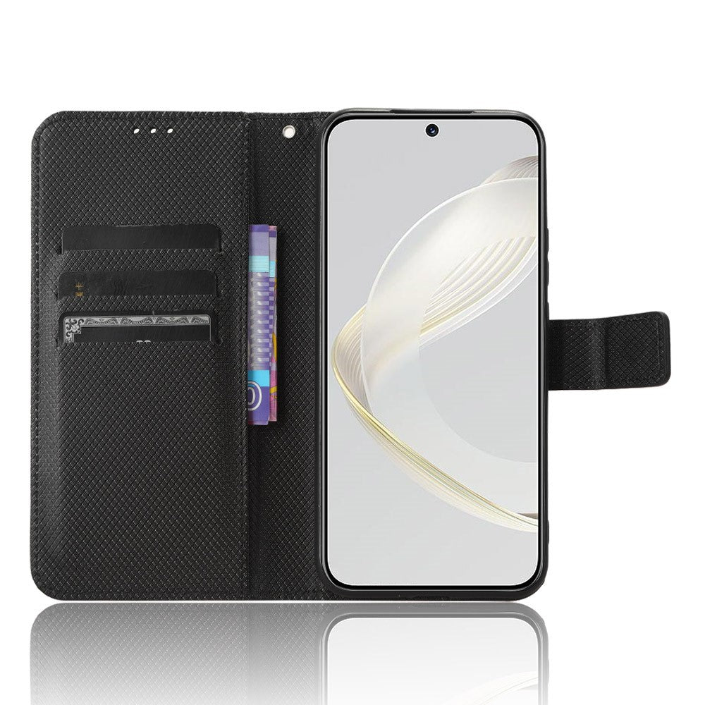 For Huawei nova 11 Pro / nova 11 Ultra Phone Case PU Leather Diamond Texture Stand Wallet Phone Cover