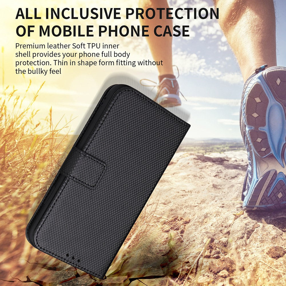 For Huawei nova 11 Pro / nova 11 Ultra Phone Case PU Leather Diamond Texture Stand Wallet Phone Cover