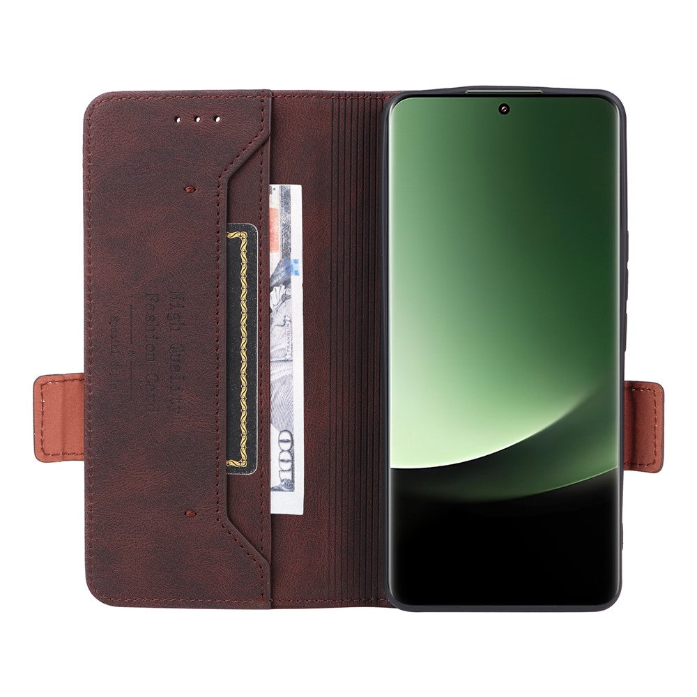 For Xiaomi 13 Ultra PU Leather Flip Folio Case Hardware Decor Wallet Stand Phone Cover