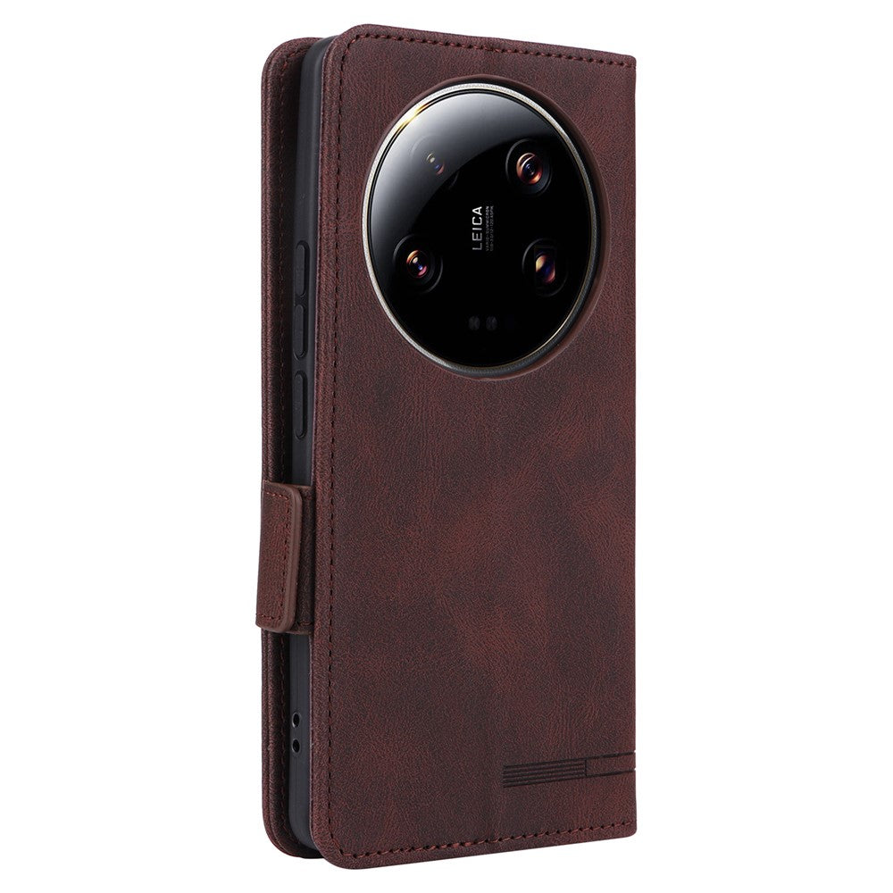 For Xiaomi 13 Ultra PU Leather Flip Folio Case Hardware Decor Wallet Stand Phone Cover