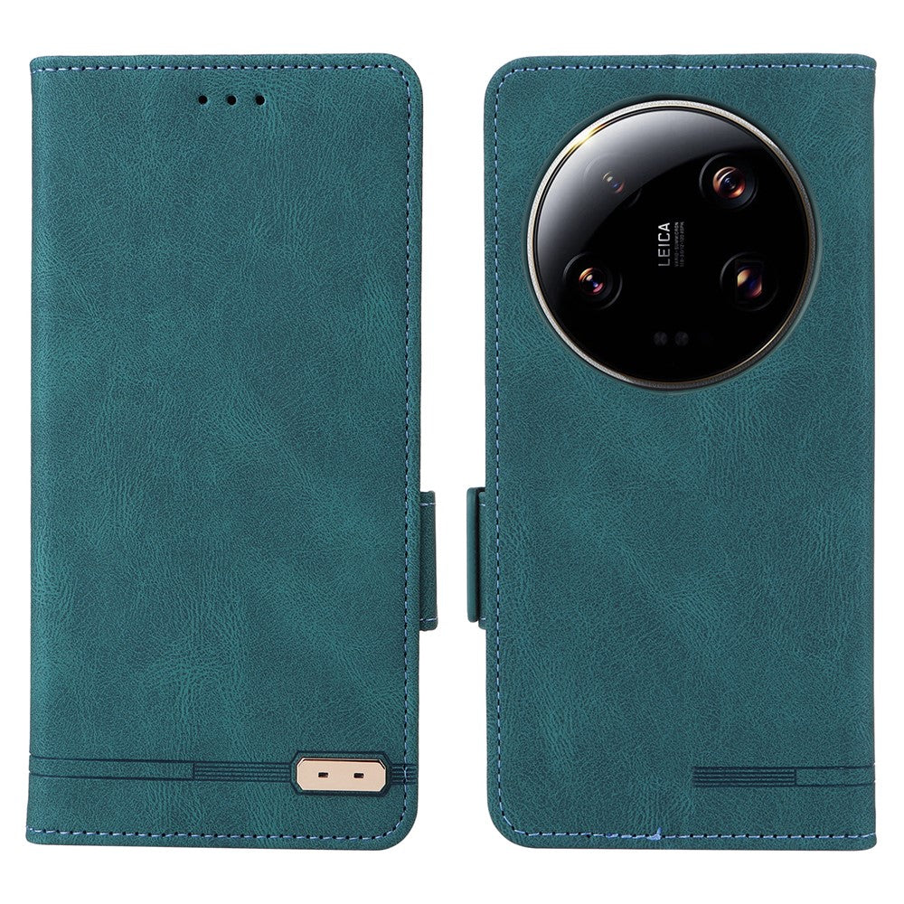 For Xiaomi 13 Ultra PU Leather Flip Folio Case Hardware Decor Wallet Stand Phone Cover
