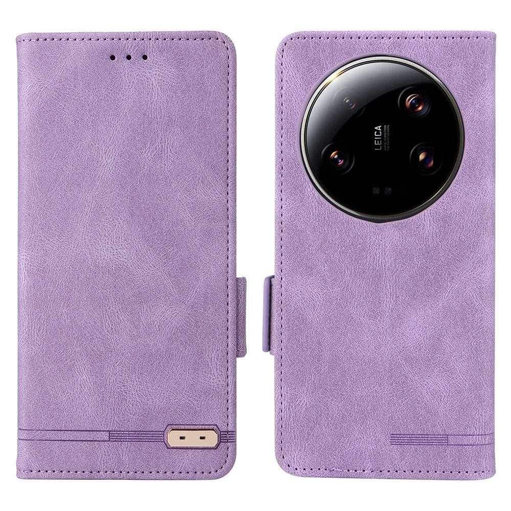 For Xiaomi 13 Ultra PU Leather Flip Folio Case Hardware Decor Wallet Stand Phone Cover