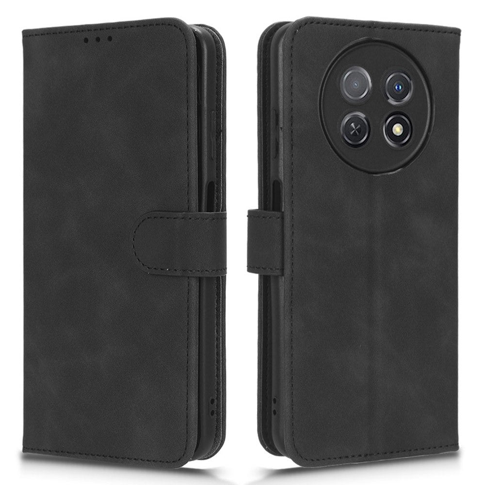 Huawei Enjoy 60X PU-läder Flipfodral med stativ och skin-touch-funktion, plånboksfodral
