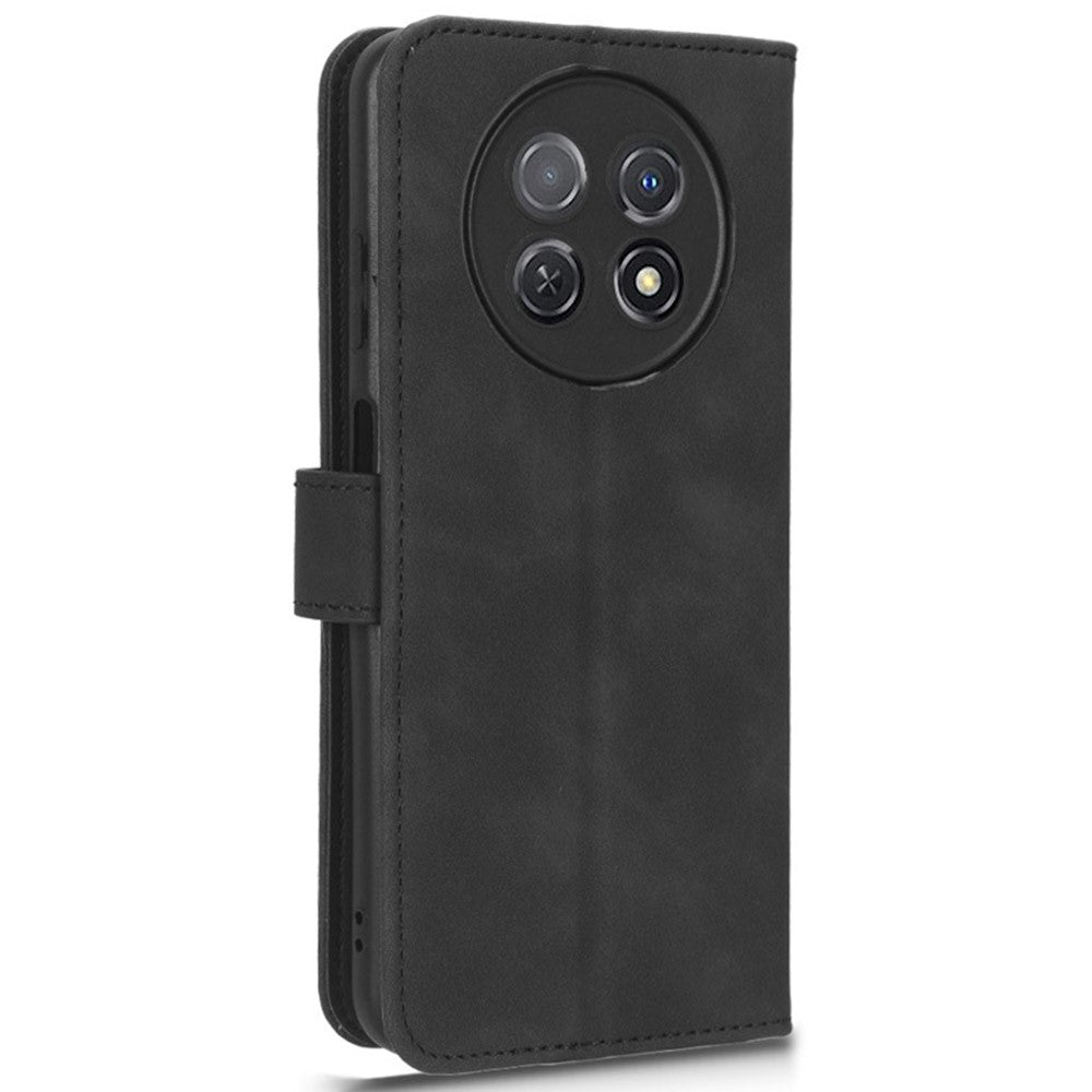 For Huawei Enjoy 60X PU Leather Flip Cover Skin-touch Stand Wallet Phone Case