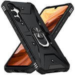 For Samsung Galaxy A34 5G Shockproof TPU+PC Phone Case Ring Kickstand Anti-Scratch Back Cover