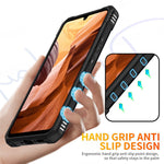 For Samsung Galaxy A34 5G Shockproof TPU+PC Phone Case Ring Kickstand Anti-Scratch Back Cover