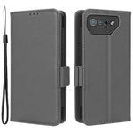 For Asus ROG Phone 7 5G Flip Stand Phone Shell PU Leather Wallet Anti-drop Case Litchi Texture Phone Cover
