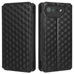 For Asus ROG Phone 7 5G Cell Phone Case Imprinted Rhombus PU Leather Wallet Stand Flip Cover