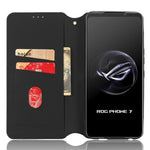 For Asus ROG Phone 7 5G Cell Phone Case Imprinted Rhombus PU Leather Wallet Stand Flip Cover