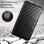 For Asus ROG Phone 7 5G Cell Phone Case Imprinted Rhombus PU Leather Wallet Stand Flip Cover
