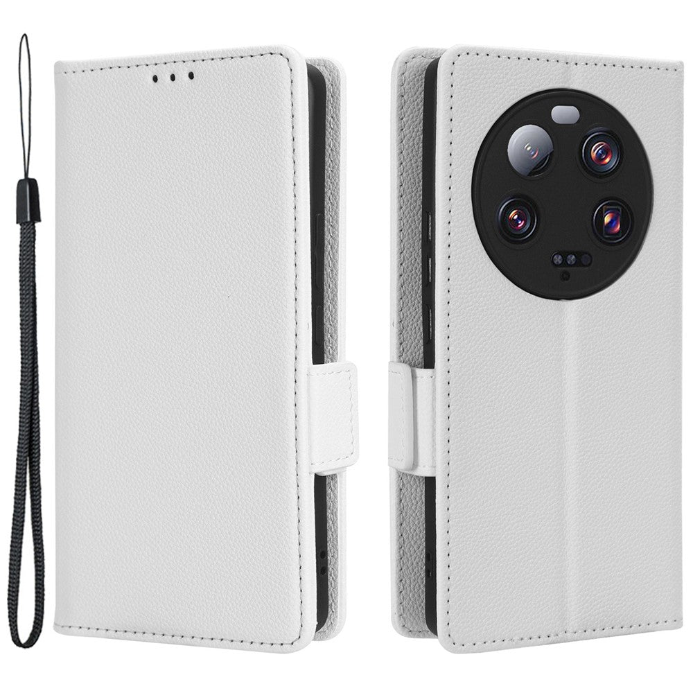For Xiaomi 13 Ultra Anti-drop Phone Case Litchi Texture Stand PU Leather Wallet Phone Flip Cover