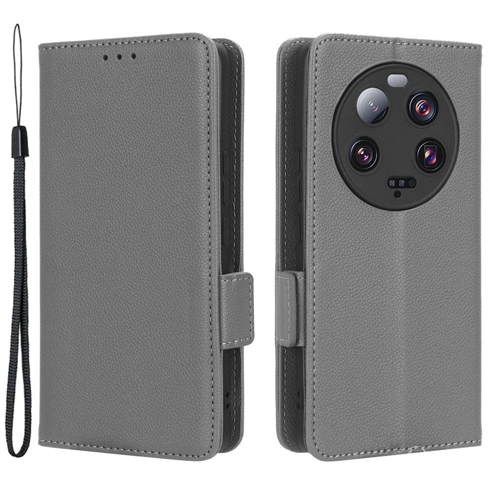 For Xiaomi 13 Ultra Anti-drop Phone Case Litchi Texture Stand PU Leather Wallet Phone Flip Cover