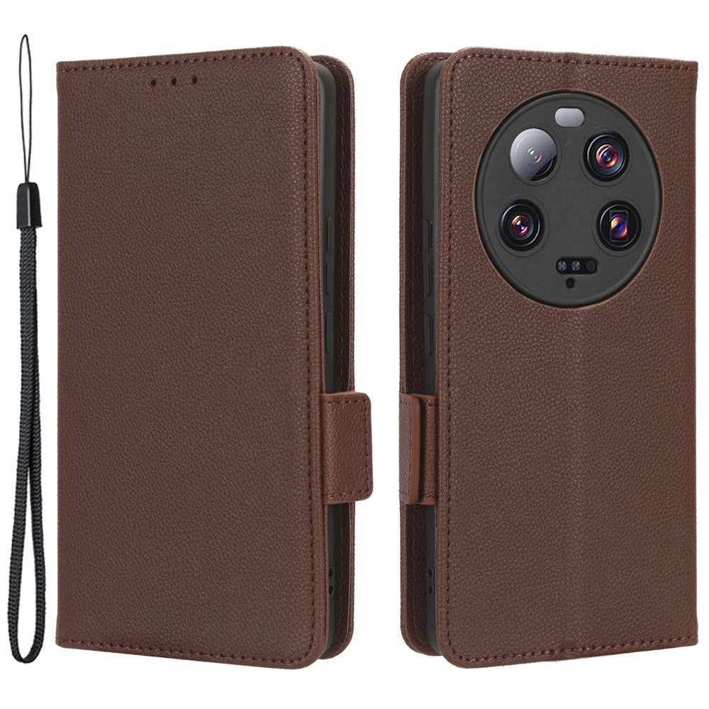 For Xiaomi 13 Ultra Anti-drop Phone Case Litchi Texture Stand PU Leather Wallet Phone Flip Cover
