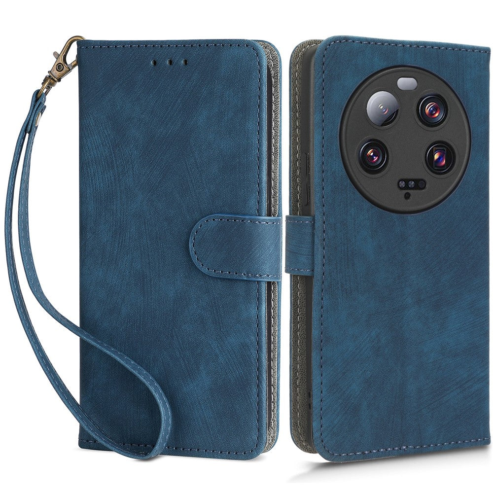 For Xiaomi 13 Ultra Wallet Stand Phone Cover RFID Blocking Leather Phone Case with Strap