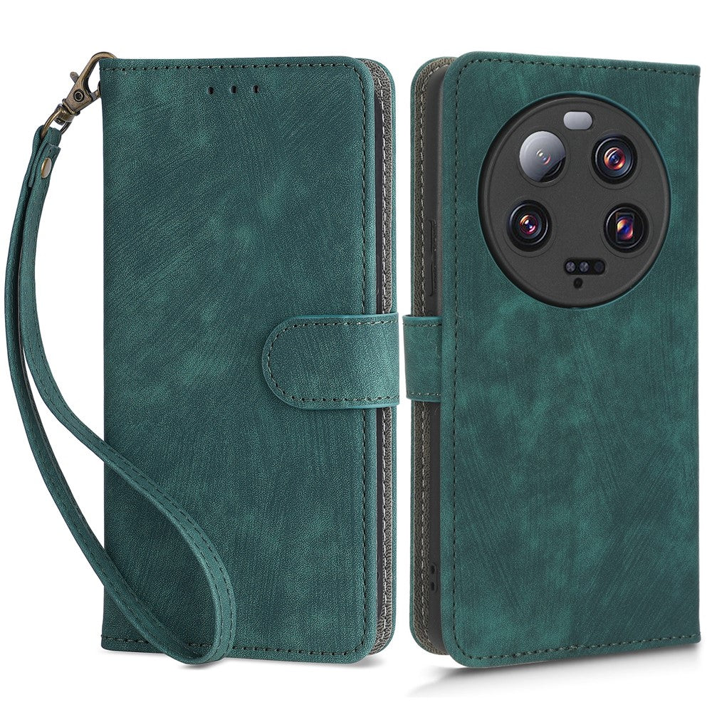 For Xiaomi 13 Ultra Wallet Stand Phone Cover RFID Blocking Leather Phone Case with Strap