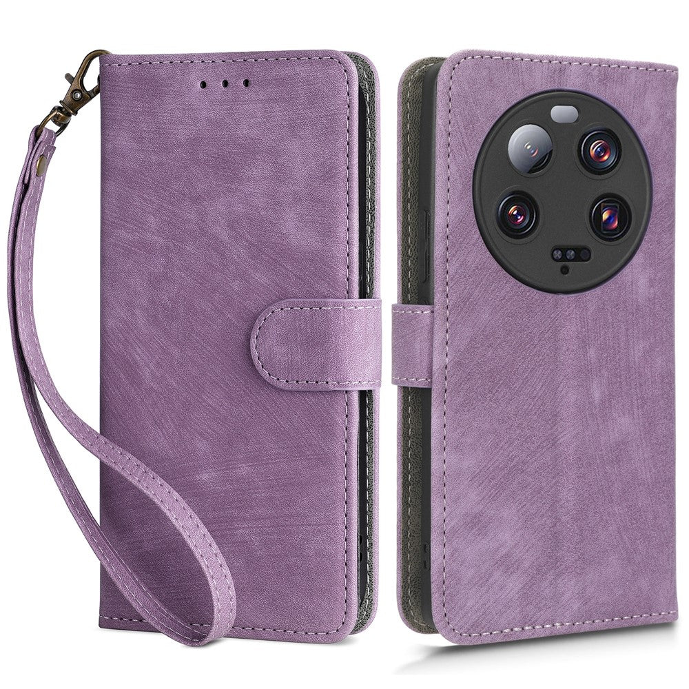 For Xiaomi 13 Ultra Wallet Stand Phone Cover RFID Blocking Leather Phone Case with Strap