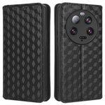 For Xiaomi 13 Ultra Rhombus Imprinted PU Leather Phone Case Wallet Stand Flip Cover