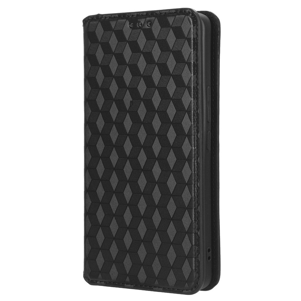 For Xiaomi 13 Ultra Rhombus Imprinted PU Leather Phone Case Wallet Stand Flip Cover