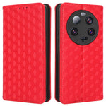 For Xiaomi 13 Ultra Rhombus Imprinted PU Leather Phone Case Wallet Stand Flip Cover