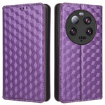 For Xiaomi 13 Ultra Rhombus Imprinted PU Leather Phone Case Wallet Stand Flip Cover