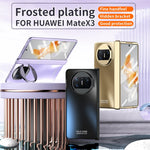 For Huawei Mate X3 5G Magnetic Phone Cover Hidden Kickstand PC Protective Case with Glass Screen Protector